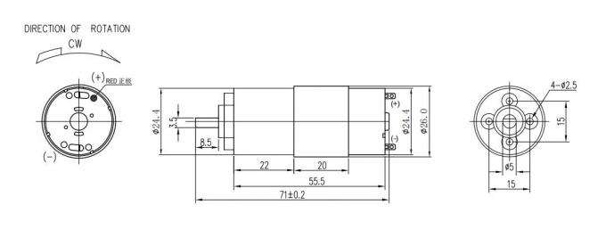 Elektromotor Energie 40-80W der DC-KG-010 Motor 12-36V benutzt für Saftauszieher